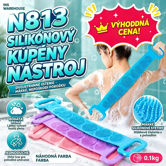 4 kusy za 24 eur🌿🛁 Extra dlhá silikónová kefa na chrbát – čistí, masíruje a stará sa! ✨💙