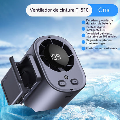 🌀❄Nový vysokokapacitný USB ventilátor s digitálnym LED displejom do auta a vonkajšieho prostredia