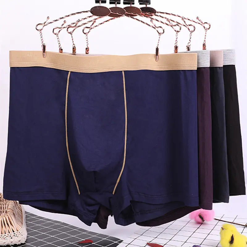 [4 piezas 33€] [45kg-150kg] Ropa interior de algodón puro para hombres de talla grande