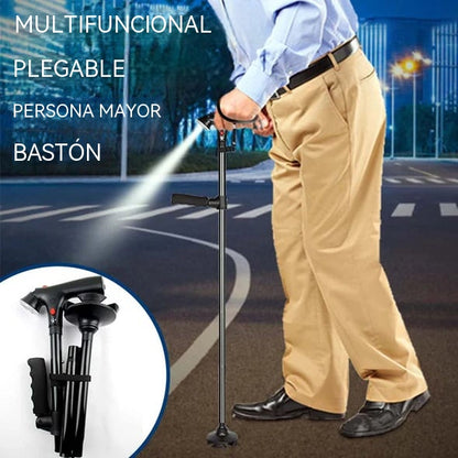 📢📢¡50% de descuento! ⏰Bastón plegable multifuncional para personas mayores🦯