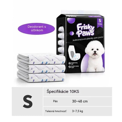 🐶 1 balenie po 10 kusov💧 Jednorazové plienky pre domáce zvieratá: super savé, priedušné a pohodlné, udržia vášho psa alebo mačku v suchu a šťastí 🐱✨
