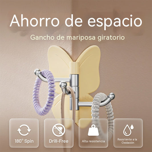 🦋 Gancho Mariposa Adhesivo Sin Perforaciones