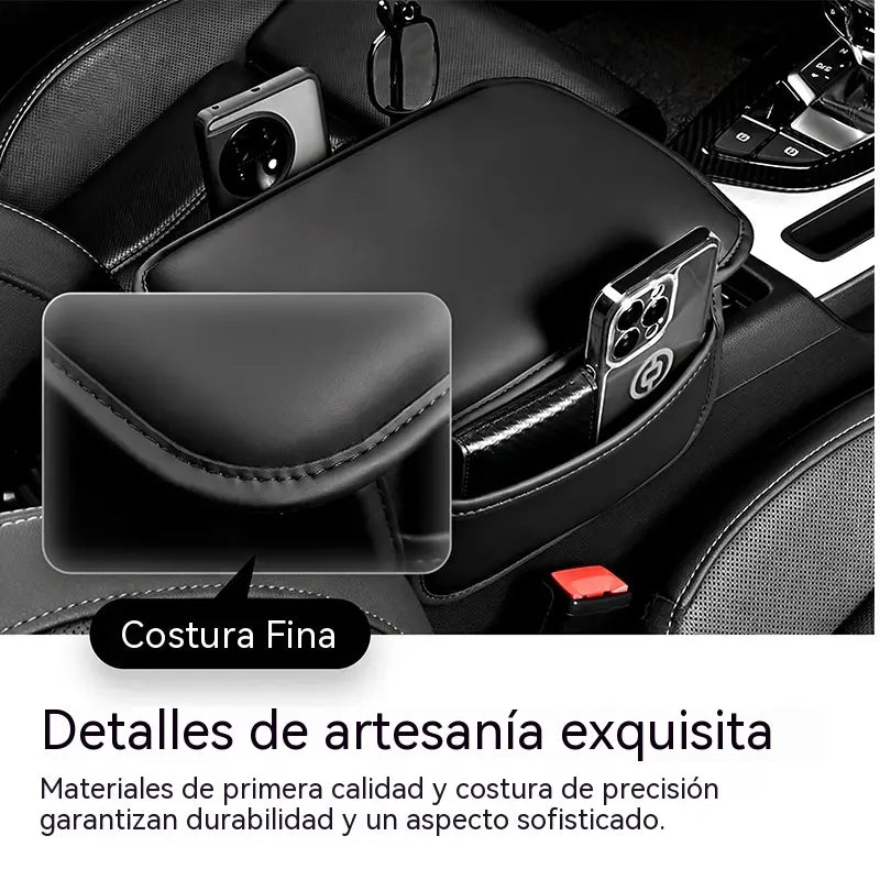 🔥50% DE DESCUENTO AHORA🚗 Funda para el reposabrazos de la consola central del coche con bolsillos laterales de almacenamiento, cojín protector suave y organizador.