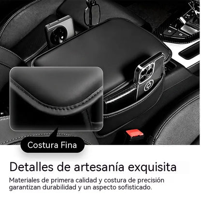 🔥50% DE DESCUENTO AHORA🚗 Funda para el reposabrazos de la consola central del coche con bolsillos laterales de almacenamiento, cojín protector suave y organizador.