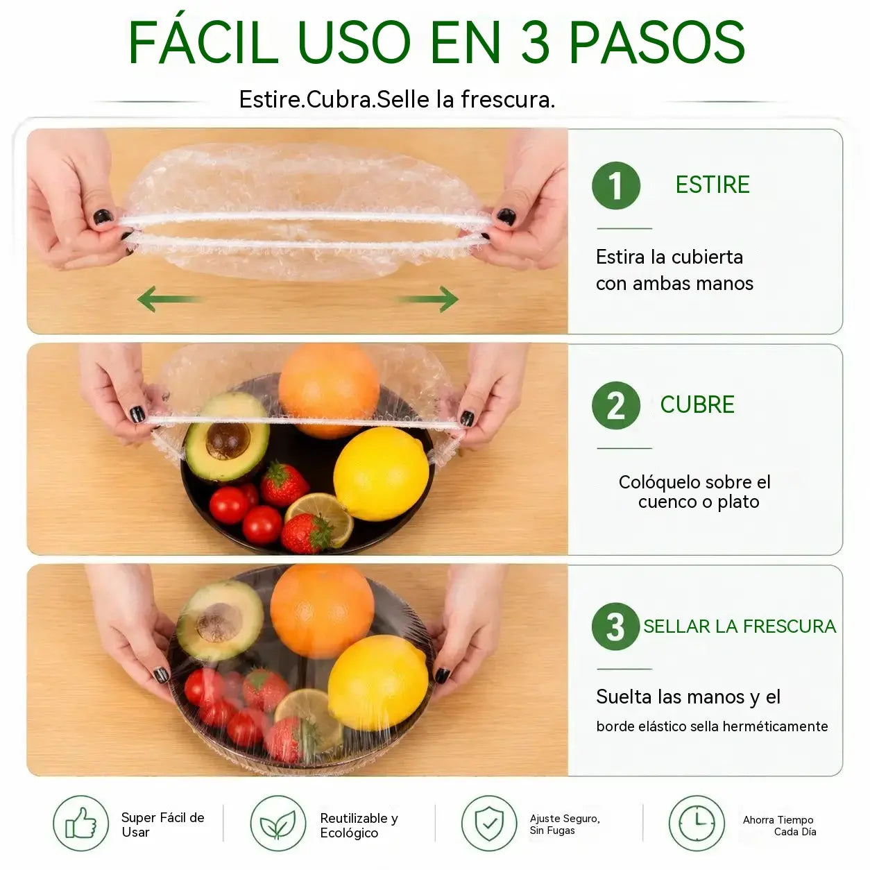 🛡️ 200 pieces of food-grade PE plastic wrap 🍽️ Suitable for bowls, plates and containers of various sizes