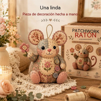 🧵Sada na šitie plyšovej myšky v retro štýle