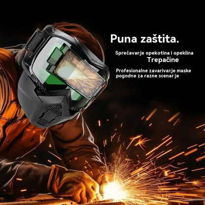 🔥😎Potpuno automatska maska za zavarivanje s promjenjivom svjetlošću i zaštitnom maskom za zavarivače