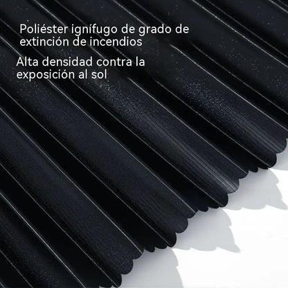 [Juego de 4 piezas] Cortina parasol con riel deslizante para ventanilla de coche y aislamiento térmico