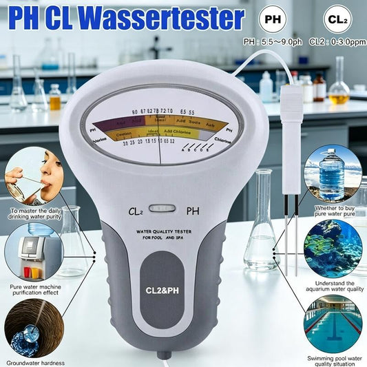 🔬💧 pH- és maradékklór- (Cl2) teszter – 50% kedvezmény! Mérje meg pontosan a medencevíz pH-értékét és maradékklór-szintjét: egyszerű, gyors és megbízható. 🔥🏊