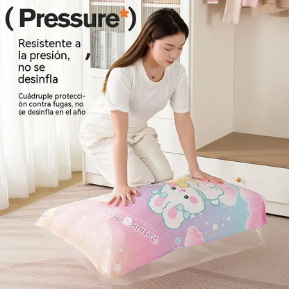 🧳【Juego de 5 piezas】💨 Bolsa de almacenamiento al vacío grande y compresible: no requiere bomba, es a prueba de fugas e ideal para ahorrar espacio en maletas y en casa ✈️