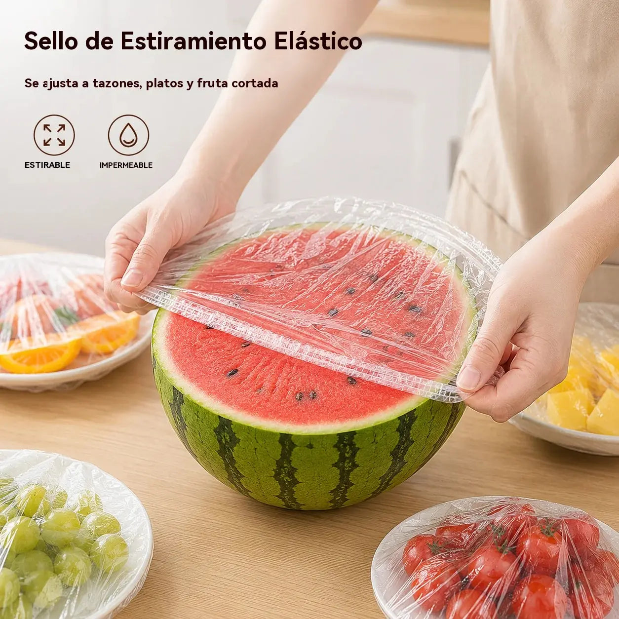 ⏳Oferta especial de último día: 200 tapas elásticas desechables para platos🔥
