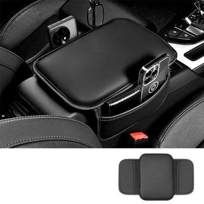 🔥50% DE DESCUENTO AHORA🚗 Funda para el reposabrazos de la consola central del coche con bolsillos laterales de almacenamiento, cojín protector suave y organizador.