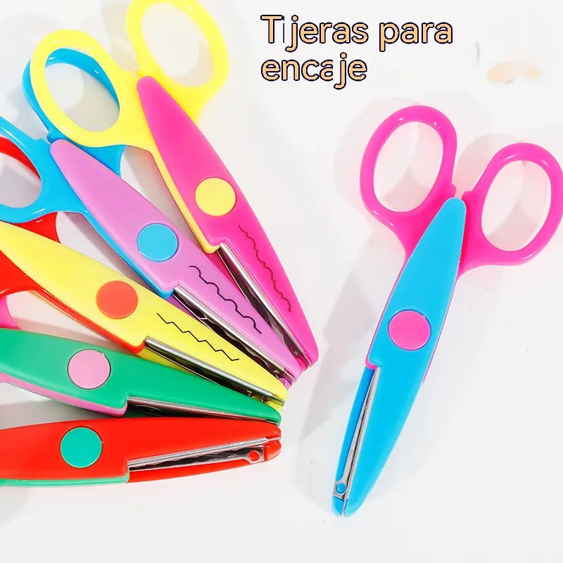 🥰 【Set od 6 komada】Samo 22 eura✂️🌈Sigurnosne škare za djecu (za kreativne projekte)