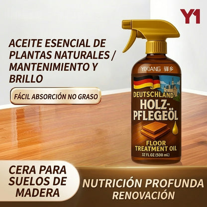 🥇🥇Aceite-cera natural de origen vegetal para el mantenimiento de suelos: repara arañazos, restaura el brillo, es antideslizante e inodoro.