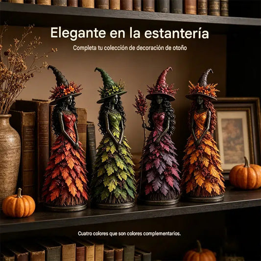 🧙‍♀️ Elvarázsolt őszi boszorkányfigura