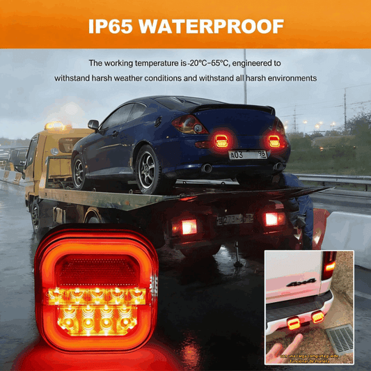 【Univerzálne 12V/24V】🚦 LED svetlá pre prívesy