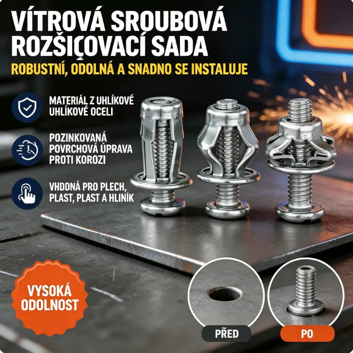 🔥50% ZĽAVA【100 kusov】M4M5M6 Rozpínacia skrutka, matica s prevlečnou maticou, nitová matica