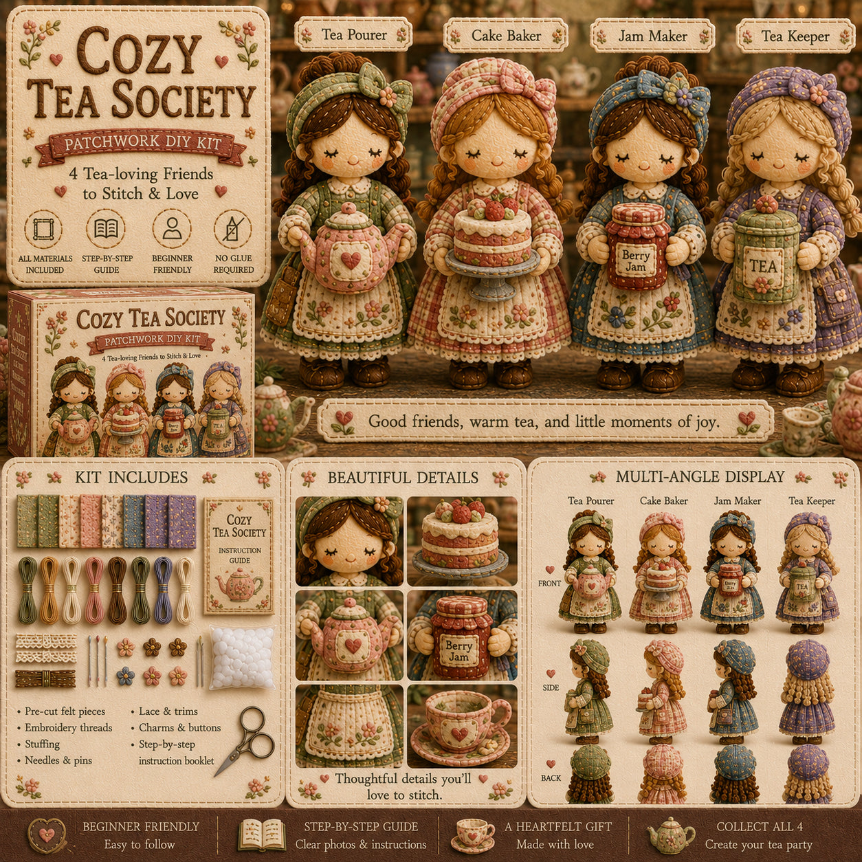 🎁Zadnji dan: Iskoristite popust od 49%! 🧵Minijaturni set patchworka iz serije Miniature World.