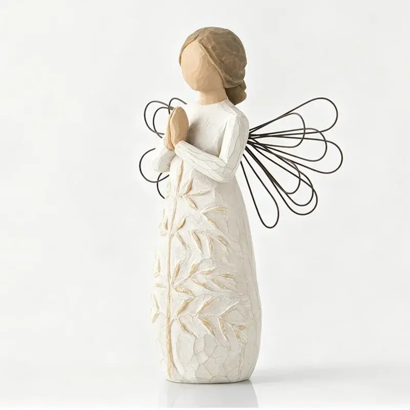👼 Ángel esculpido y pintado a mano, Ángel de la Amistad