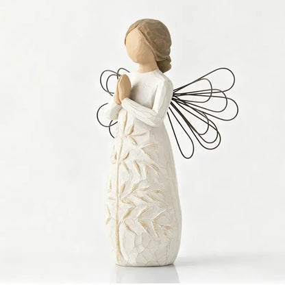 👼 Ángel esculpido y pintado a mano, Ángel de la Amistad