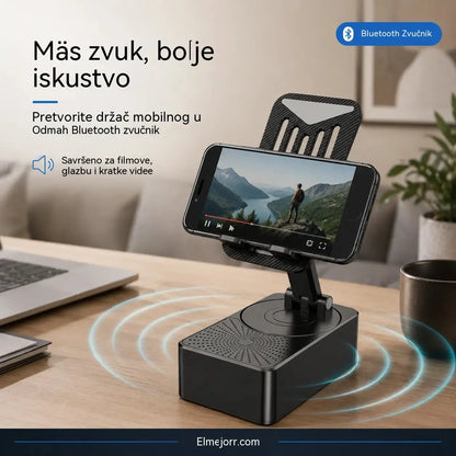 🔥 3 en 1: Altavoz Bluetooth + cargador + soporte para teléfono de 360° 📱🔊⚡