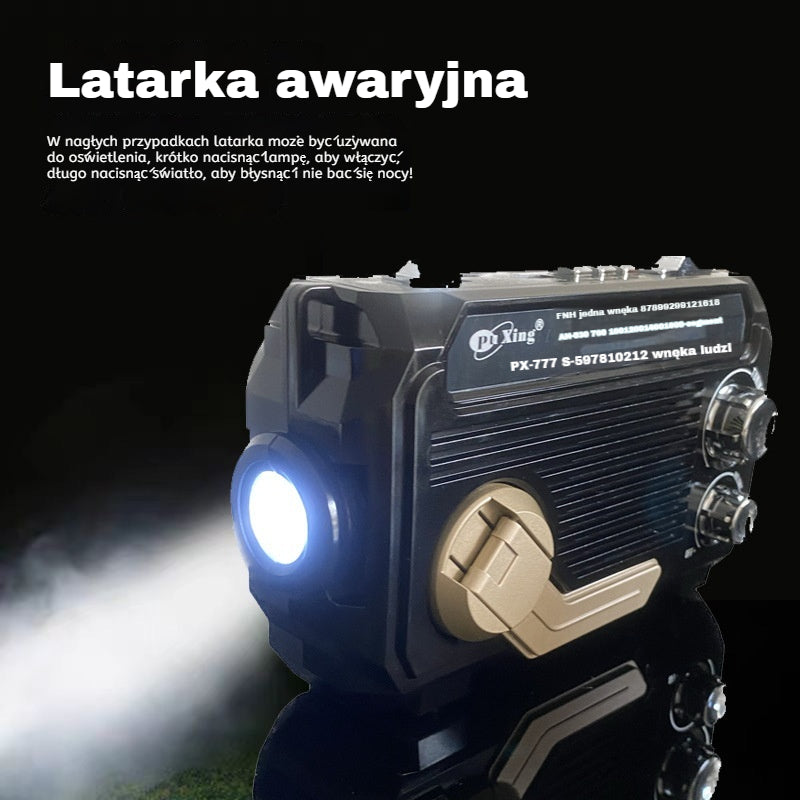 Przenośna wielofunkcyjna latarka radiowa AM