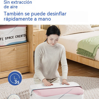 👕📦【5 piezas】Bolsas de compresión para guardar ropa, no requieren aspiradora, diseño reforzado.