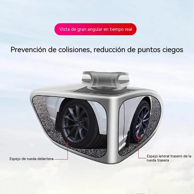 💥¡Descuento por tiempo limitado! 🔥Espejo de doble cara, espejo de punto ciego ajustable 360°