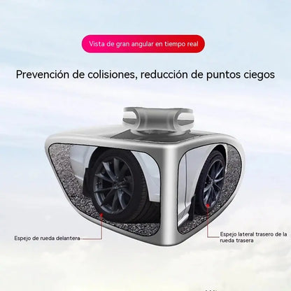 💥¡Descuento por tiempo limitado! 🔥Espejo de doble cara, espejo de punto ciego ajustable 360°