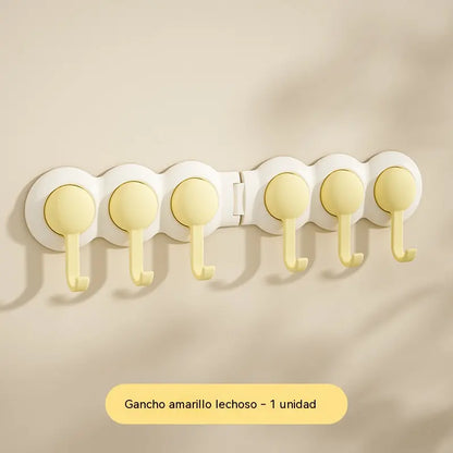 😆😆Diseño con rotación de 180°: ganchos de esquina con capacidad de carga de alta resistencia sin necesidad de taladrar.