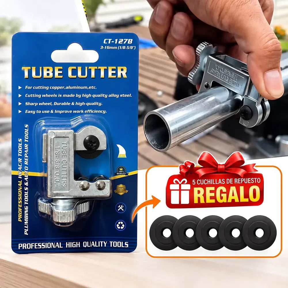 📍🛠️ Minicortatubos | Herramienta para cortar tuberías de 1/8" a 5/8" de diámetro exterior