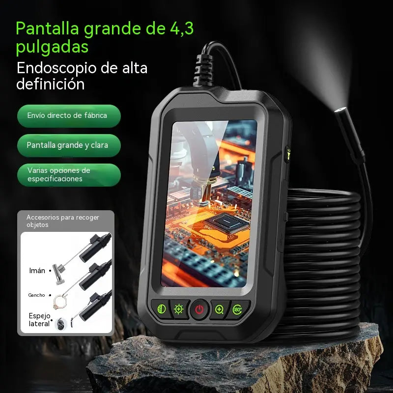 🔍 ¡Promoción por tiempo limitado: 50% de descuento! ✨ Cámara endoscópica portátil HD 1080p con pantalla de 4,3" – Impermeable (IP67), inspección de precisión, batería de larga duración ✨
