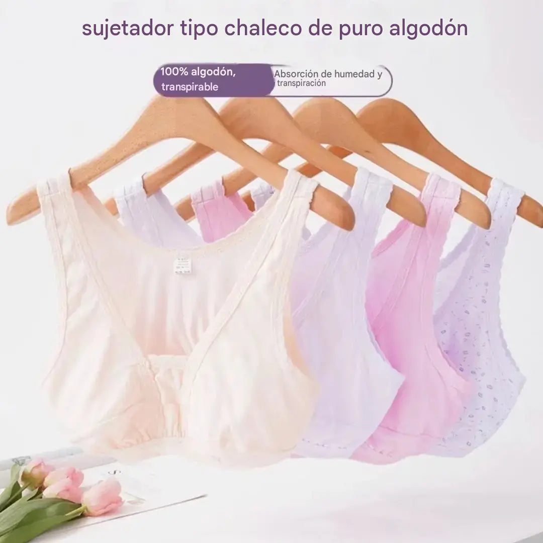 Conjunto de cuatro piezas - 30 euros 😍 Conjunto de cuatro piezas de camiseta interior y bragas de algodón puro, adecuado para mujeres de mediana edad y mayores, todas las tallas disponibles.