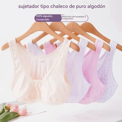 Conjunto de cuatro piezas - 30 euros 😍 Conjunto de cuatro piezas de camiseta interior y bragas de algodón puro, adecuado para mujeres de mediana edad y mayores, todas las tallas disponibles.