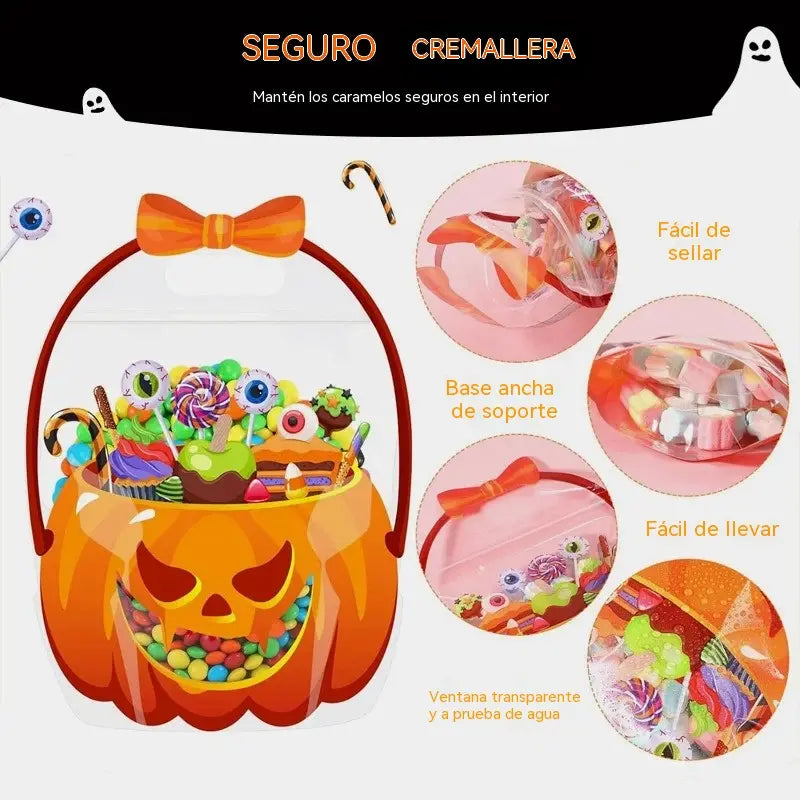 🎃🎃Bolsas para guardar aperitivos de fiestas de Halloween, ideales para aulas, cumpleaños, estudiantes, profesores y vecinos.