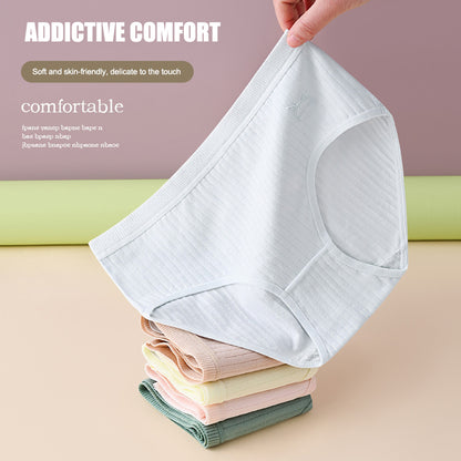 7 piezas por 25 euros【Tallas M-2XL】Nuevas braguitas premium de algodón de talle alto, impermeables y antibacterianas (colección 2026)-【Para pesos de 35 a 100 kg】