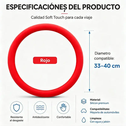 Funda protectora para el volante del coche