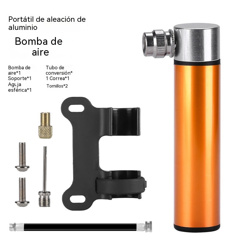 Minibomba de aire. Bomba de aire portátil para bicicleta de carretera. Bomba de aire universal de mano para baloncesto.