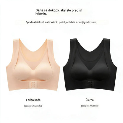 2 položky za 22 eur🎉VÝPREDAJ POSLEDNÉHO DŇA - ZĽAVA 60%⚡Podprsenka s jednoduchým zapínaním spredu a prekríženým chrbtom, korekciou držania tela a podprsenkou bez kostic pre plnú oporu a pohodlie