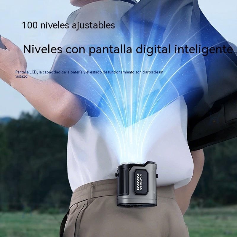 🔥¡Oferta especial! 🔥 Ventilador personal con pantalla LED manos libres