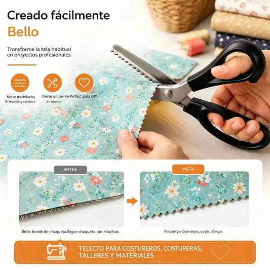 2 komada za 24 €🔥Kupite jedan, dobijte jedan gratis✂️ Profesionalne cik-cak škare - Škare za tkaninu s oštrim nazubljenim oštricama