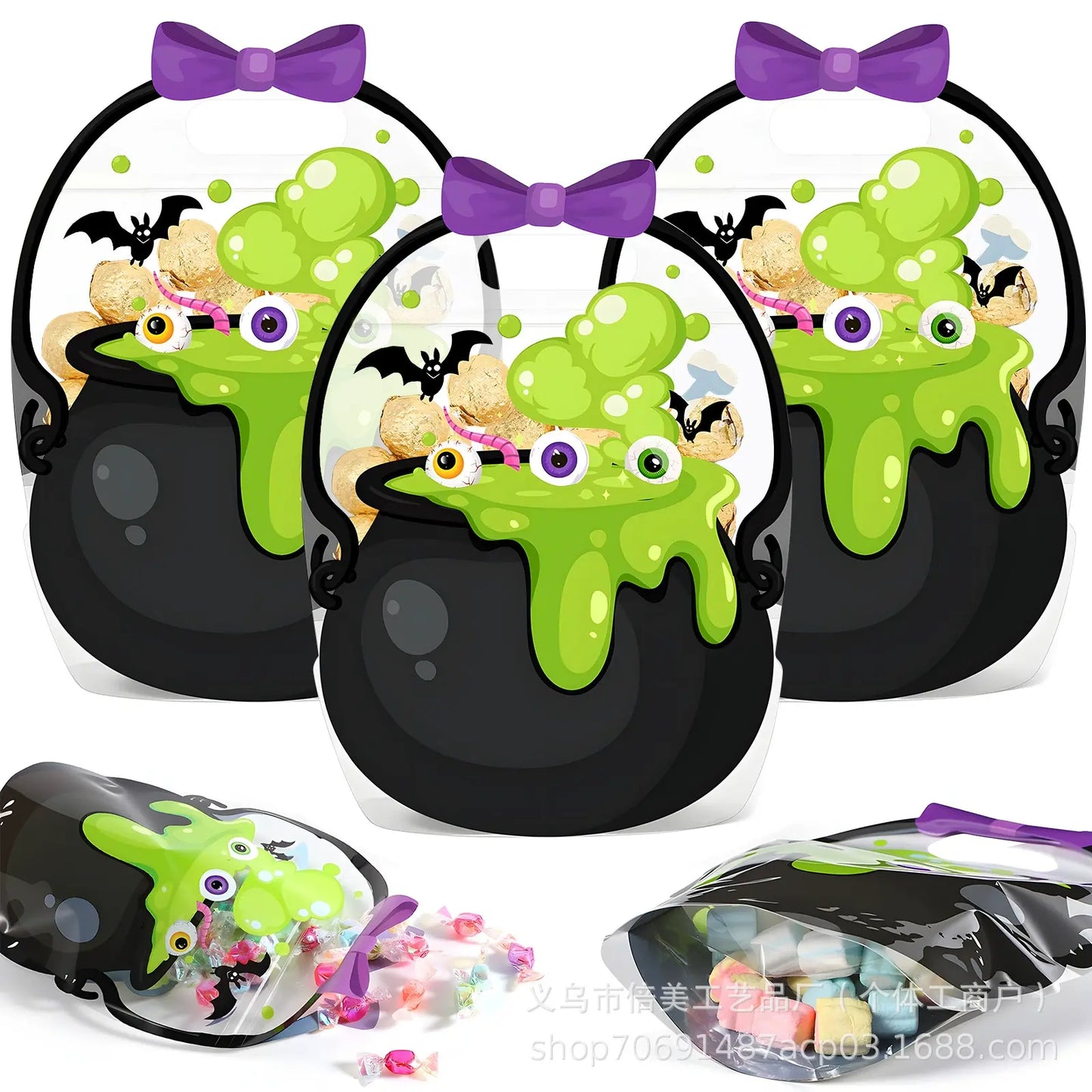 🎃🎃Bolsas para guardar aperitivos de fiestas de Halloween, ideales para aulas, cumpleaños, estudiantes, profesores y vecinos.