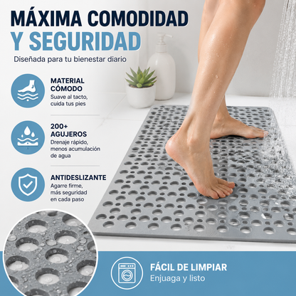 🛁【70x38cm】Protišmyková antibakteriálna bezpečnostná podložka do sprchy 🚿 Účinne predchádza pádom a zraneniam.