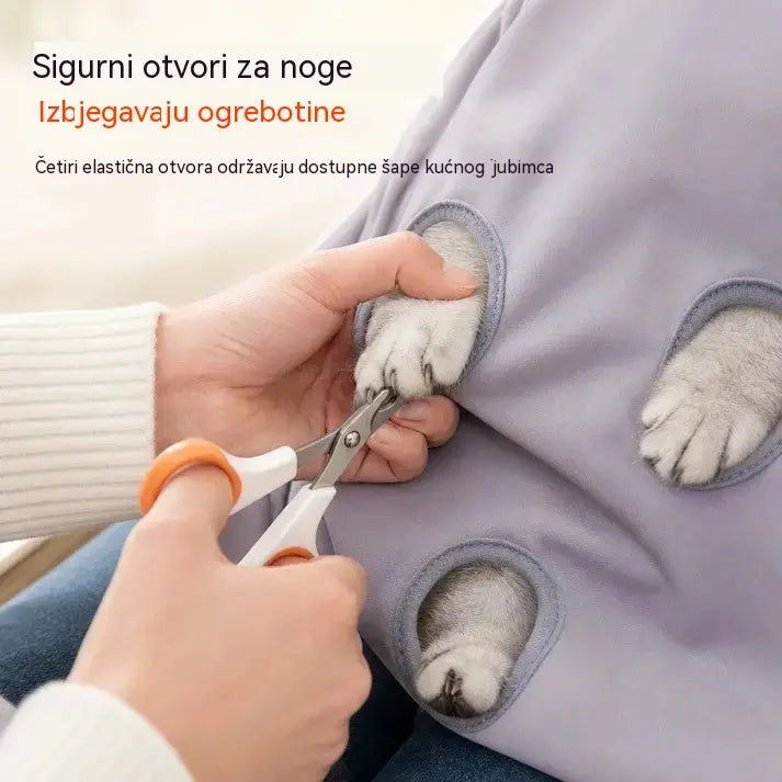 🐕1 komad, 25 €🐈 Pregača za kućne ljubimce protiv dlačica (s otvorima za noge), savršena za maženje vaše mačke🥻