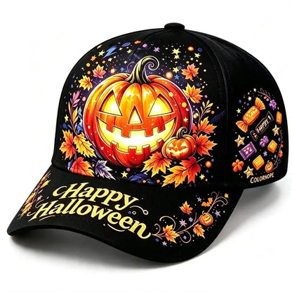 🎁🎁Gorra de béisbol con diseño de calabaza de Halloween