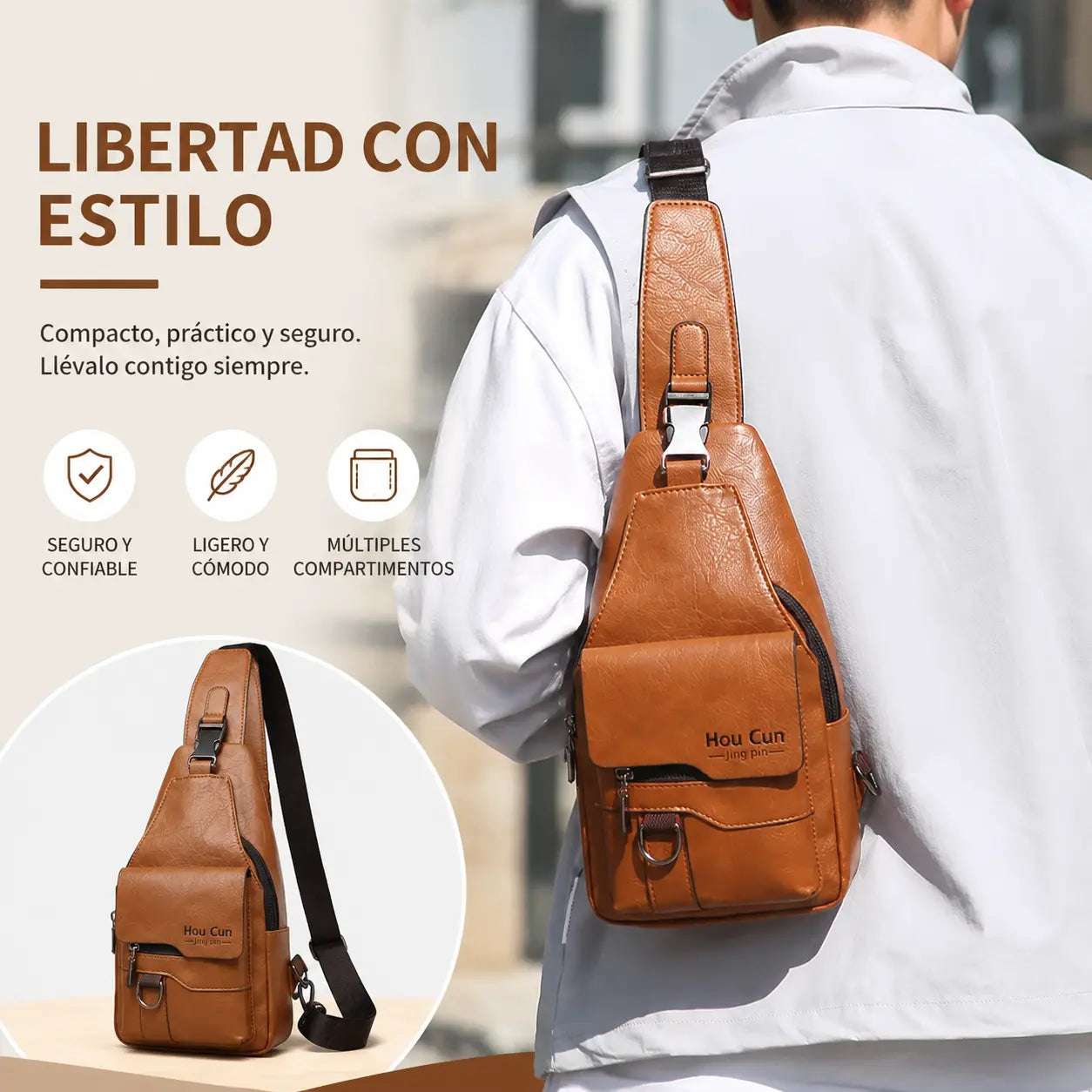 🎒 Nepremokavá taška cez rameno z pravej kože v retro štýle: nevyhnutná vec na každodenné dochádzanie.