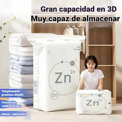 【30% DE DESCUENTO】🧳【Juego de 5 piezas】💨 Bolsa de almacenamiento al vacío grande y comprimible: no requiere bomba, es a prueba de fugas e ideal para ahorrar espacio en maletas y en casa ✈️