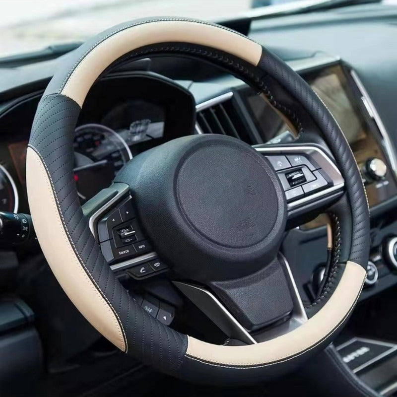 🔥Potah na volant z pravé kůže - Univerzální potah na volant do auta, protiskluzový, odolný