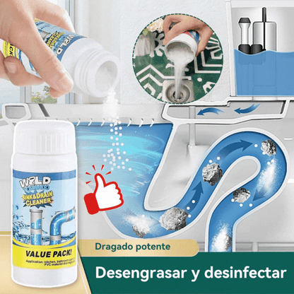 🛁💦【Compra 1 y llévate 1 gratis】🌟Limpiador de fregaderos y desagües: espuma de alta densidad a partir de extractos y enzimas descomponedoras.