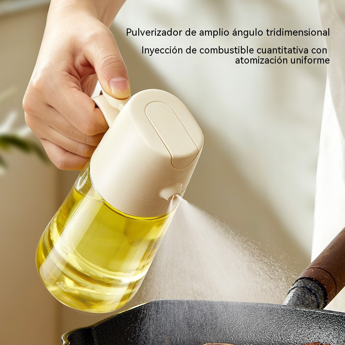 🍳🌿 Recipiente de aceite 2 en 1 | Pulverizador y vertido en un solo dispositivo